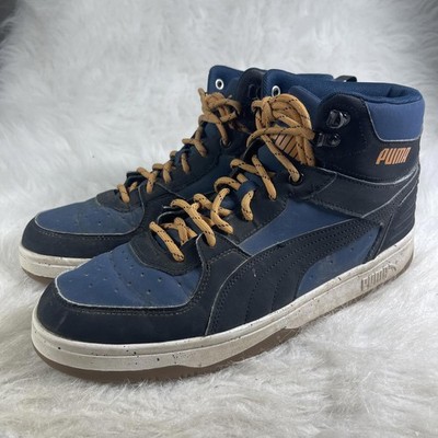 Puma Rebound Rugged Mens Sneaker BootBlue Black Size 11 (NO391768-01)