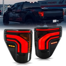 New Smoke Led Tail Lights For Ford F150 Blind Spot 2021-2023 Rear Lamp Pair