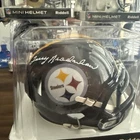 TERRY BRADSHAW Signed Steelers Black Mini Helmet BECKETT WITNESSED 3W003962