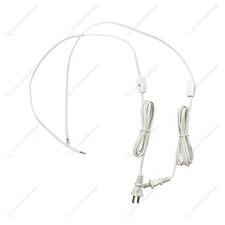 2 Pack 8ft White Lamp Cord with In-Line On/Off Switch 18AWG SPT-1 Replacement