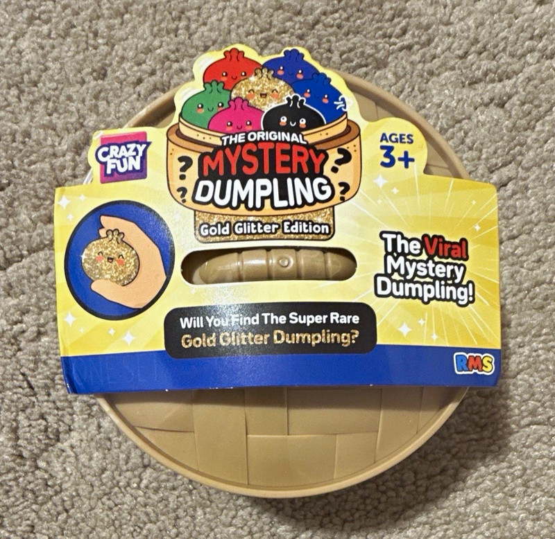 Crazy Fun Original Mystery Dumpling Gold Glitter Edition Blind Pack Age 3+