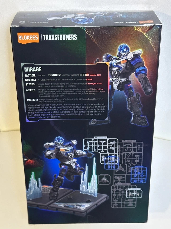 Transformers Mirage Classic Class Model Kit Blokees Hasbro New Sealed - Image 4 of 4