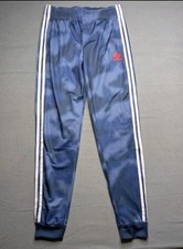 Adidas Track Pants Boys XL Blue SST Primegreen Originals 3 Stripe Jogger