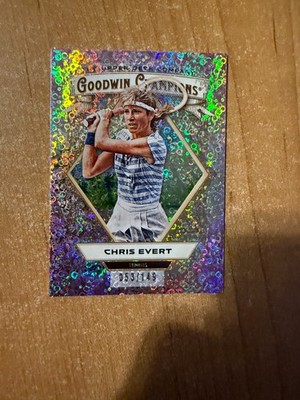 2025 UD Goodwin Champions - Chris Evert - #4 Pink Confetti Parallel /149