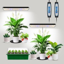 Grow Light, Full Spectrum Desktop Plant Lights for Indoor Growing 2 Pack