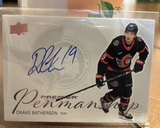 2024-25 Upper Deck Premier Penmanship Auto Drake Batherson #PEN-DB