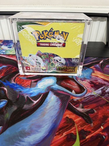 Pokemon TCG Evolving Skies Booster Box -  New Sealed + Acrylic Case (36 Packs) 