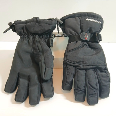 Hotfingers Rip-N-Go Insulated Winter Ski Gloves Women s Large Black Adjustable