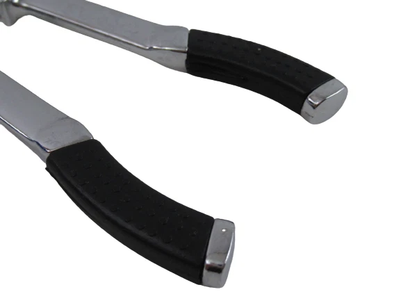 Chrome Handheld Nutcracker with Silicone Grip - Pre-Owned Kitchen Tool - Image 3 of 4