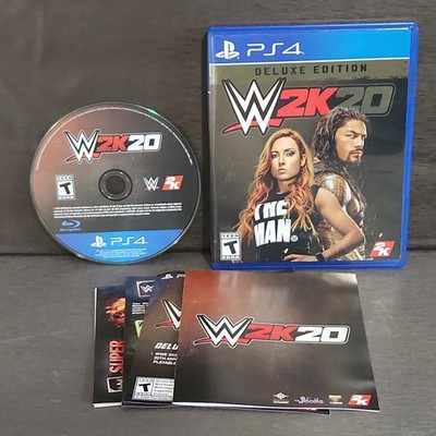 WWE 2K20 Deluxe Edition PlayStation 4 PS4 Game CIB