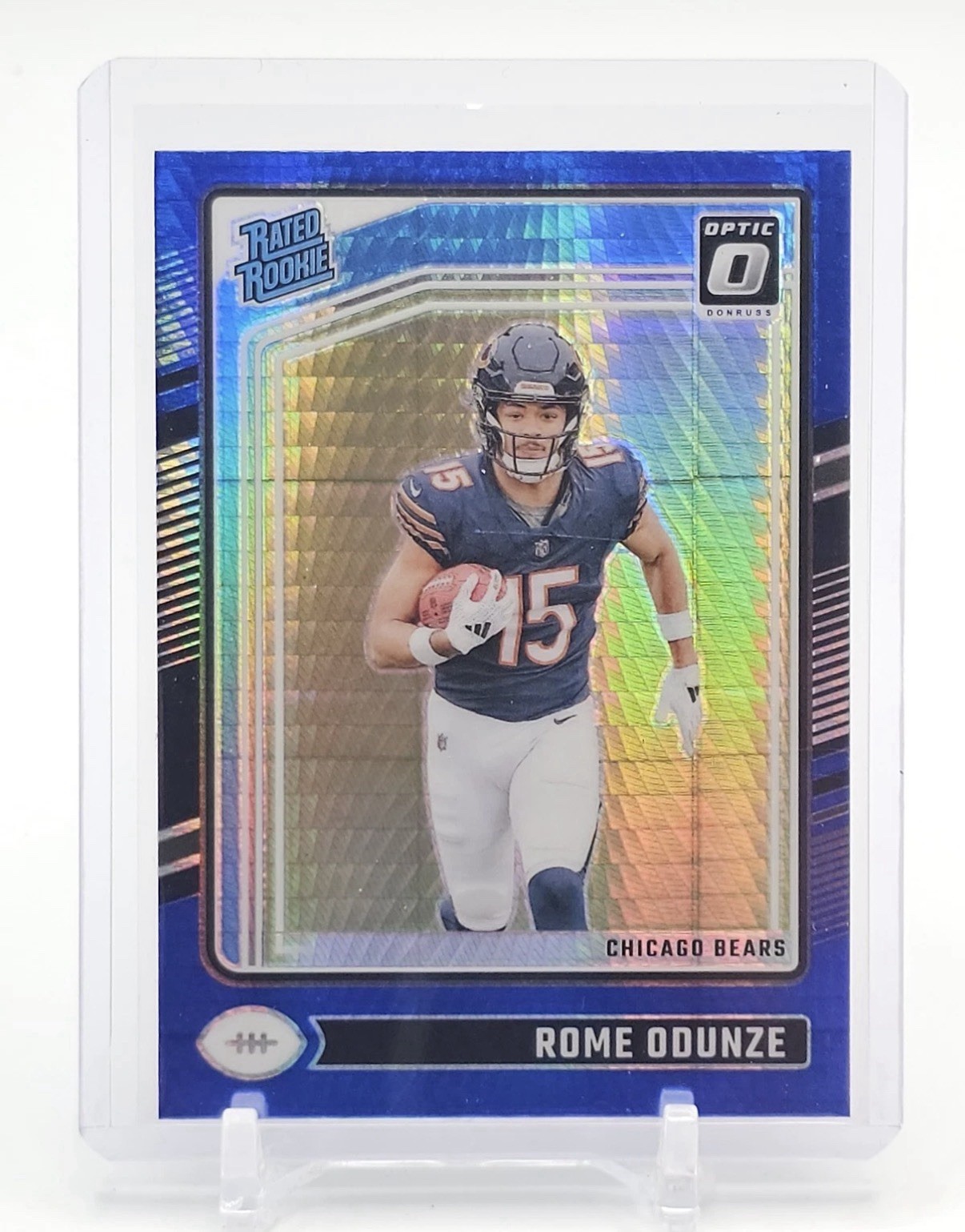 Rome Odunze Panini Donruss Optic #286 Blue Hyper