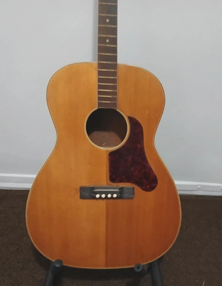 Guitarra Tenor Harmony Sovereign de Colección Tapa Sólida Proyecto H-1201 TG con Estuche de Periodo Foto 4 de 4