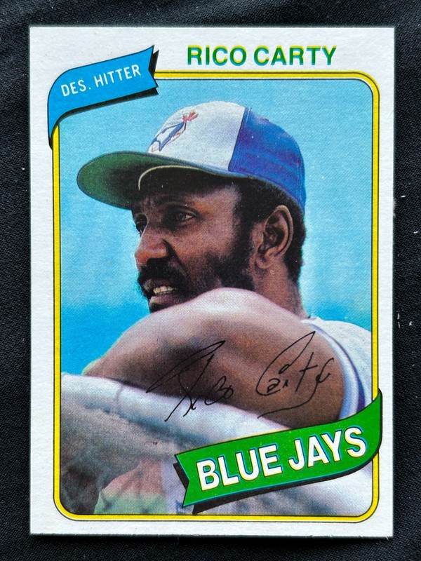 1980 Topps #46 RICO CARTY  Toronto Blue Jays MLB baseball card EX/MT+