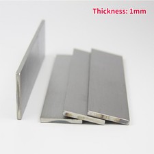 Thick 1mm Length 500mm 304 Stainless Steel Flat Plate Sheet Bar CNC Metal