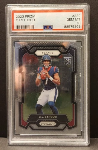 2023 Panini Prizm C.J. Stroud #339 PSA 10 Rookie Houston Texans Football