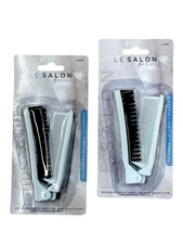 Folding Compact Travel Pocket HAIR BRUSH/COMB, 1 Red 1 One Size Pack of 2 