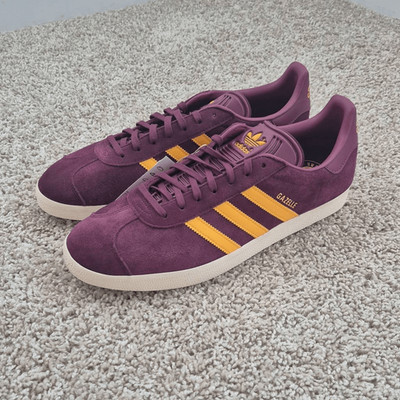 Adidas Originals Gazelle Portland Timbers Maroon Yellow Men's Size 12.5