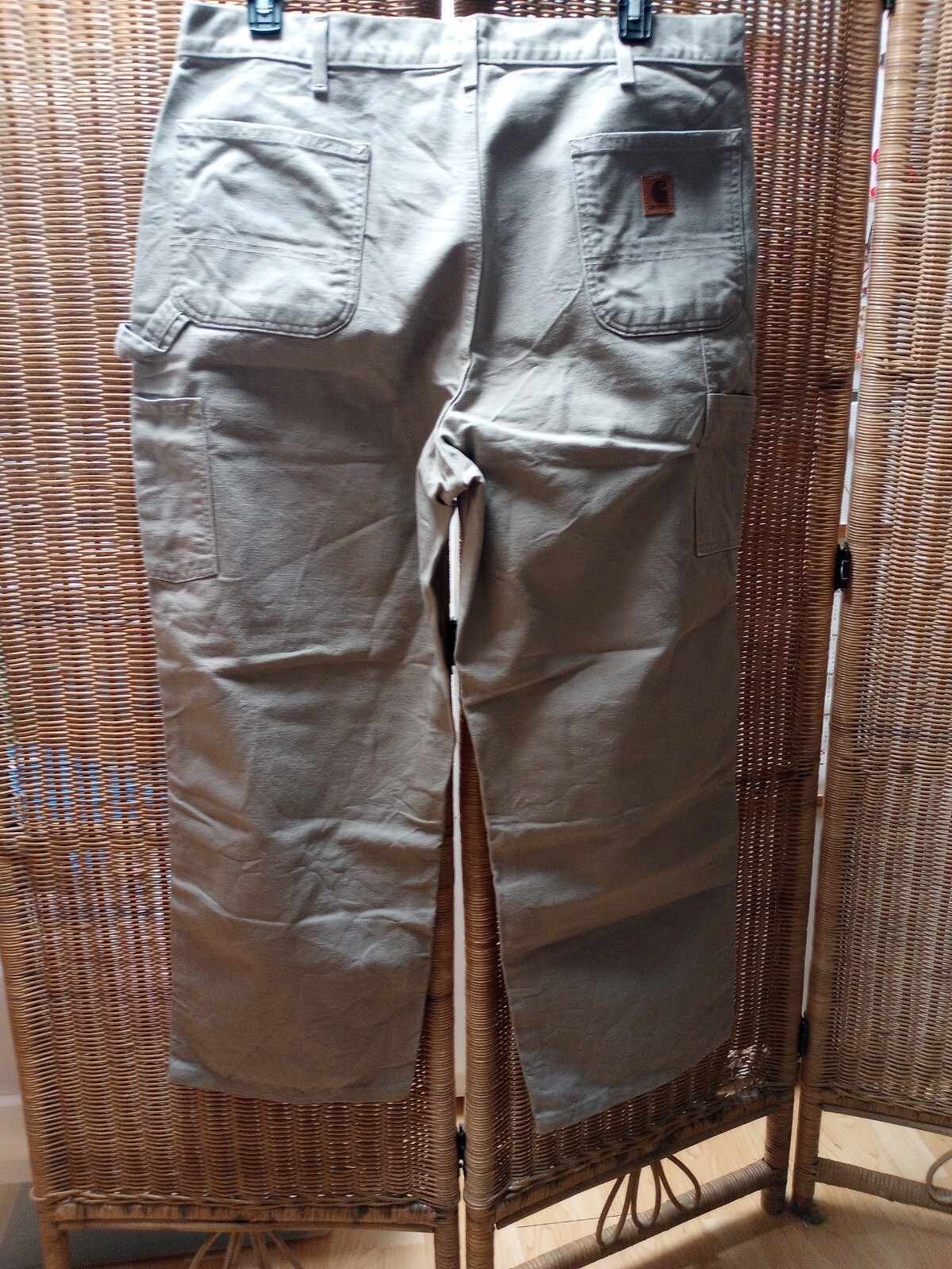 Carhartt Original Dungaree Fit Duck Painter Pants, Men's, Size 34 cotton Khaki type Vintage Second Hand main image 0