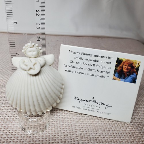 Vintage 1993 Mini Celestial Angel Stars Moon Seashell Margaret Furlong w/ Easel - Picture 4 of 4