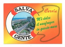 Cervia Salva Gente Cartolina Vintage Postcard Postkarte Carte postale MA1409