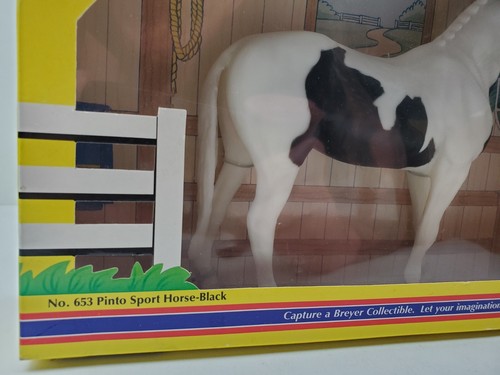 Breyer Classics Pinto Sport Horse Black No. 653 - Picture 3 of 8