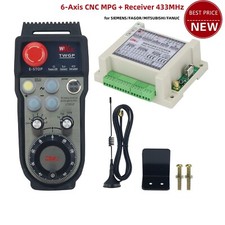 CTWGP 6-Axis CNC Manual MPG with Receiver 433MHz Wireless Handwheel 100PPR ty23