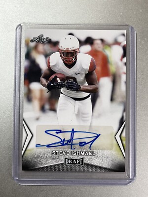 Steve Ishmael Indianapolis Colts Leaf Draft NFL 2018 ROOKIE AUTO