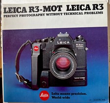 Vintage Leica R3 MOT Booklet Brochure Leitz Printed West Germany   