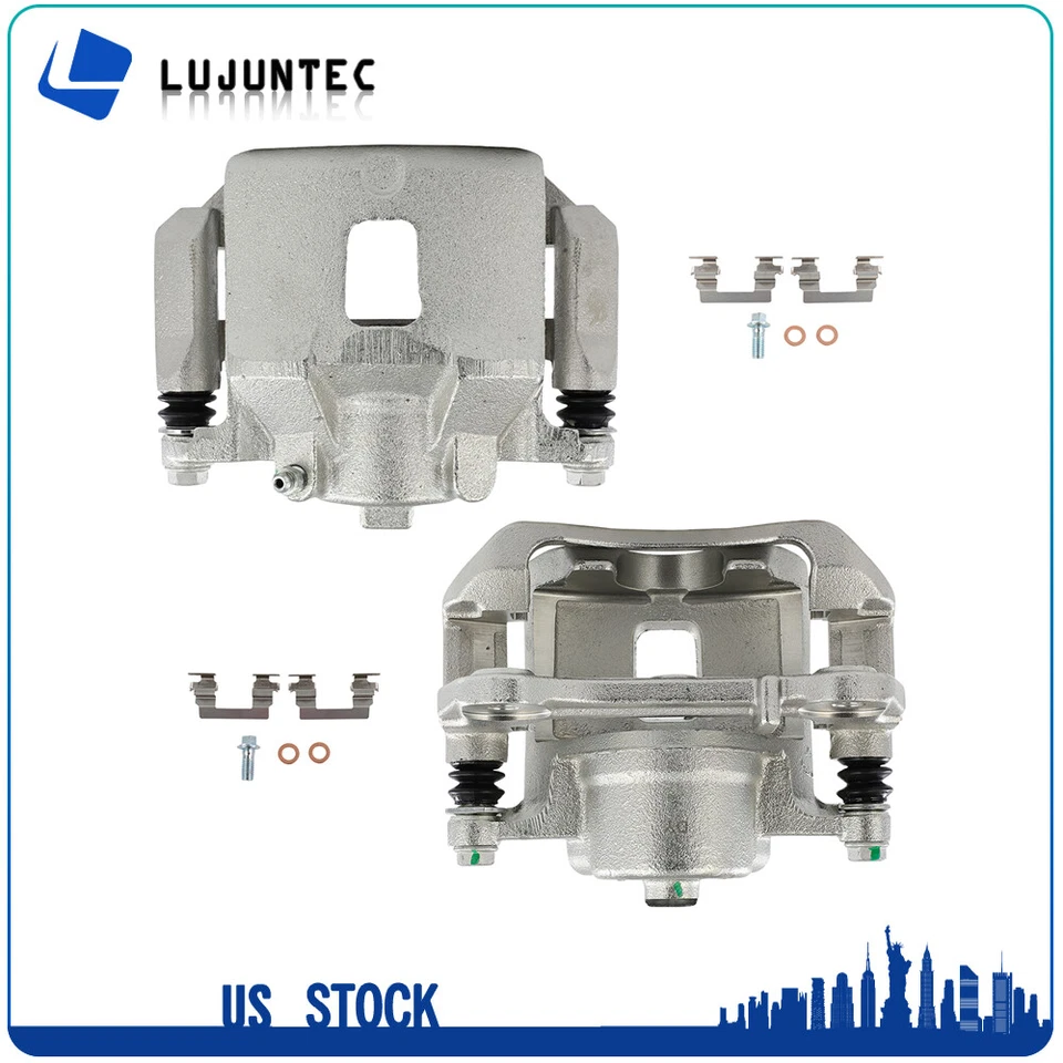 For 2007 08 09 2010 Chevrolet Cobalt Pair Front Disc Brake Calipers w/Bracket - Image 4 of 4