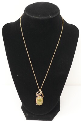 Karis Gemstone Pendant & 17.5'' Chain Necklace 