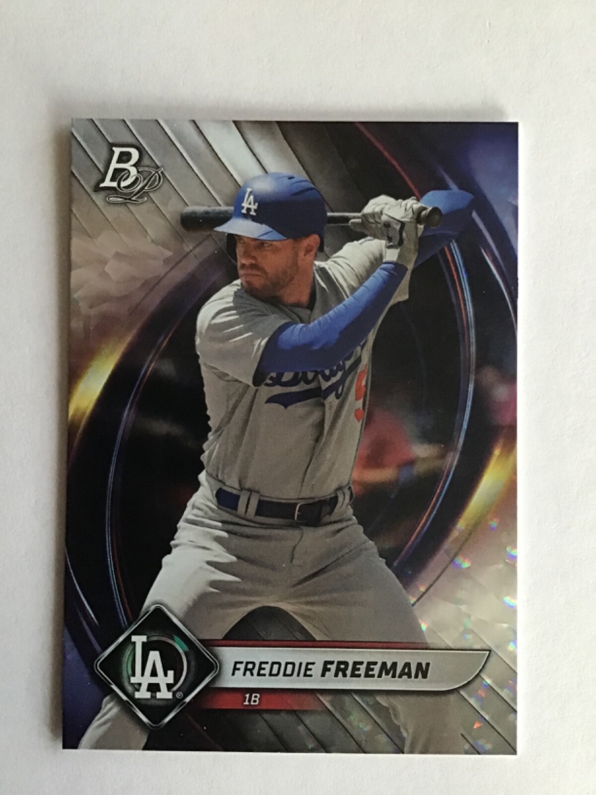 2022 Bowman Platinum Freddie Freeman #53 Ice Parallel Los Angeles Dodgers Braves