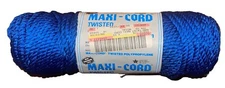 Maxi-Cord Macrame Twisted Polypropylene Royal Blue 6mm 100 Yards 6 MM 35912 NOS