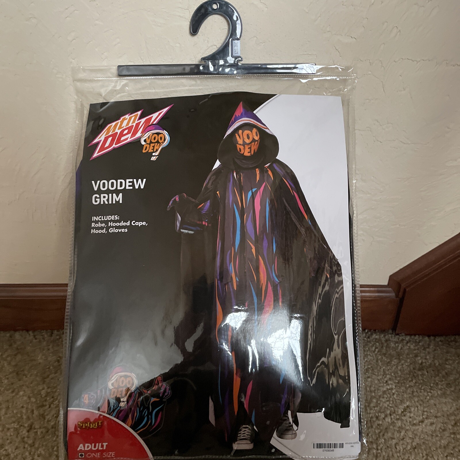 Spirit VOODEW Grim Costume VooDew MTN Mountain Dew Halloween Adult IN
