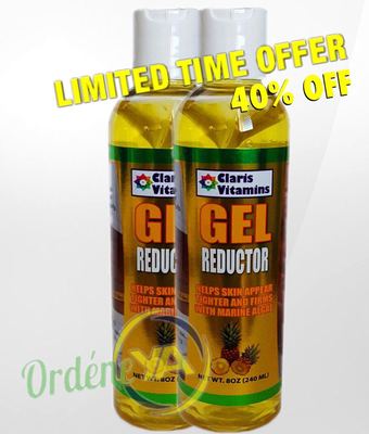 2 FRASCOS LIPO GEL REDUCTOR PINA 8oz QUEMA GRASA WITH MARINE ALGAE FAT REDUCTOR