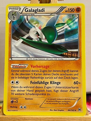 Galagladi 84/162 Turbostart Holo Deutsch Exc Pokemon
