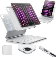 ESR Magnetic Keyboard Case 360 Rebound Series for iPad Pro 12.9 in White