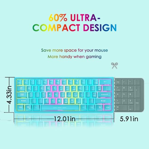Gaming Keyboard And Mouse LED Light Backlit Mechanical Feel For Computer Desktop - Picture 10 of 19