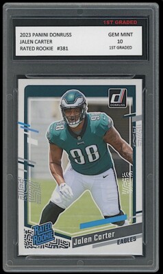 Jalen Carter 2023 Panini Donruss 1st Graded 10 Rated Rookie Card NFL Eagles | eBay Jalen Carter 2023 Panini Donruss 1st Graded 10 Rated Rookie Card NFL Eagles | eBay