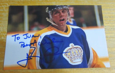 Jimmy Carson Autographed Signed 4X6 Photo NHL Hockey Los Angeles Kings