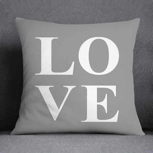 Gray Low White Polyester Cushion Cover Geometric Waist Sofa Pillow Cover Pillow - Picture 25 of 53