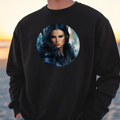 Kriegerin Portrait Sweatshirt Kuschelig und Perfekt für jeden Anlass S bis 4XL