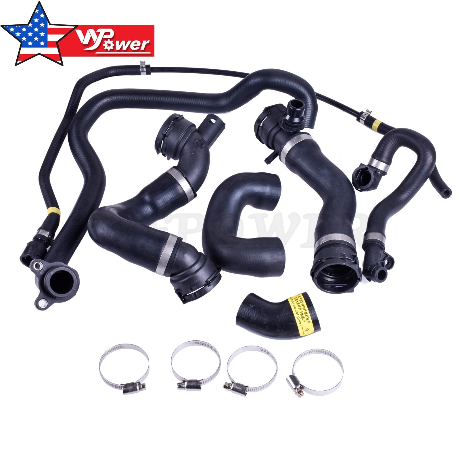 Radiator Coolant Water Hose Pipe Kit (7 Hoses) for BMW E90 128i 328i ...