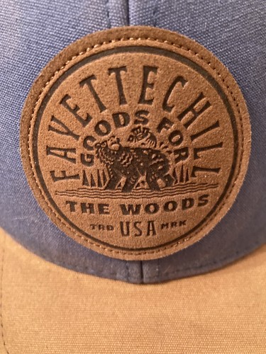 Fayettechill Goods For The Woods Snapback Blue/Brown Cap Hat Mesh + Snap-back - Picture 2 of 4