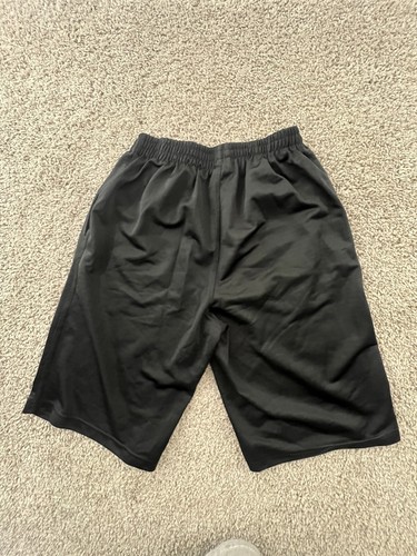 Vintage Air Jordan Shorts Youth Large Black Baggy Nike - Picture 9 of 9
