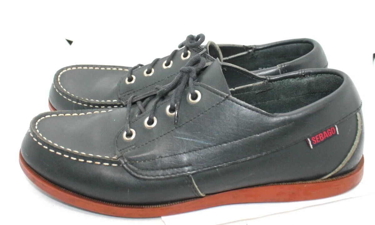 Sebago Men's Vintage Navy Blue Campsides size 8M Made in USA