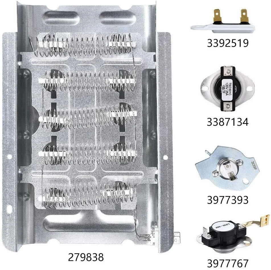 WED4850HW0 Dryer Heating Element Thermal Fuse And
