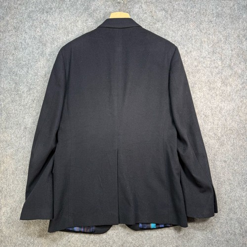 Chaqueta Blazer Etro Milano Cachemir Para Hombre Talla 52L Azul Marino Seda Pecho Único - Imagen 7 de 21