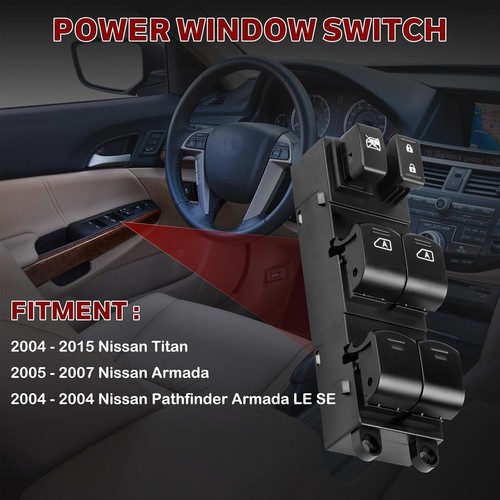 Power Master Window Switch 25401-ZJ60A Driver Side Nissan by LCWRGS - Bild 2 von 7