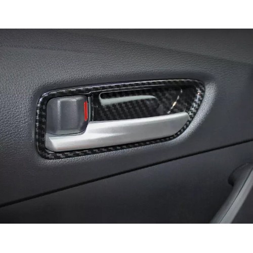For Toyota Corolla 2019 Carbon Fiber Look Grain Inner Door Handle Bowl Frame - Picture 11 of 20