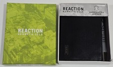 NIB Reaction Kenneth Cole Mens Bifold Black Leather Wallet in Gift Box 2